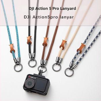 Κορδόνι λαιμού DJI Action – χειροποίητο από κράμα, πολυεστερικό σκοινί με μεταλλική αγκράφα, unisex σχεδιασμός, κατάλληλο για Action 4/5