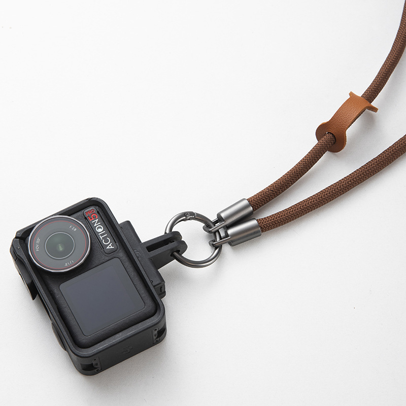 Κορδόνι λαιμού DJI Action – χειροποίητο από κράμα, πολυεστερικό σκοινί με μεταλλική αγκράφα, unisex σχεδιασμός, κατάλληλο για Action 4/5