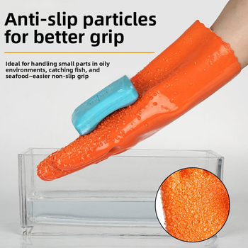 Pramoninės PVC pirštinės – vandeniui atsparios, naftos atsparios, neslystančios, rūgštims ir šarmams atsparios