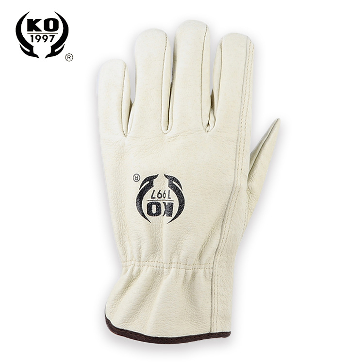 Sertésbőrből készült munkavédelmi kesztyűk – kerti és kültéri feladatokra, újrahasználható, állítható hosszúságú, A1004 sorozat