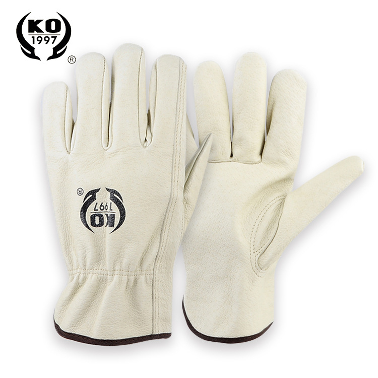 Sertésbőrből készült munkavédelmi kesztyűk – kerti és kültéri feladatokra, újrahasználható, állítható hosszúságú, A1004 sorozat