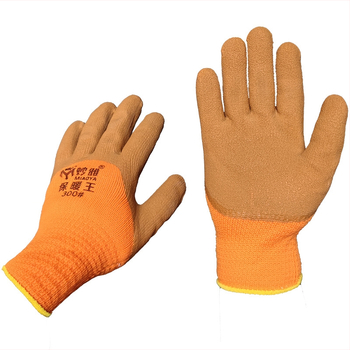 Miaoya 300# munkavédelmi kesztyű Terry Foamból, kopásálló, csúszásmentes, szélálló, bolyhosított bélésű téli használatra