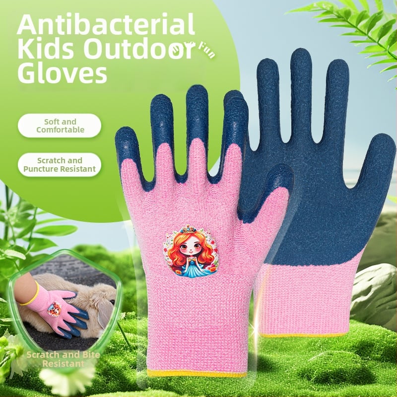 Vaikų pirštinės su atskiromis pirštais, priešdurio apsauga, pavasaris 2025