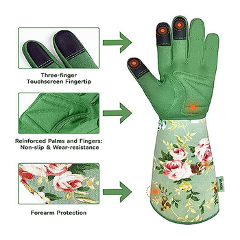 DURADARE Ultra-finom mikroszálas kertészeti kesztyű, szúrás- és átszúrás elleni védelem, rózsák metszéséhez és paprika szedéséhez, 143 g