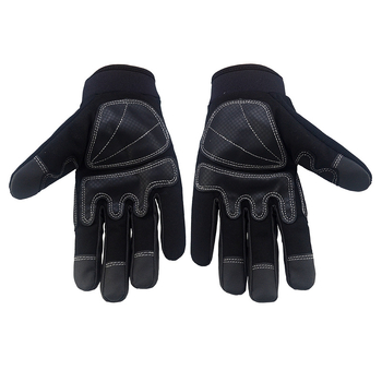 Mănuși de lucru cu palma și vârfuri PU întărite – rezistente la uzură, respirante, confortabile, cu priză puternică pentru depozitare/logistică, construcții și activități în aer liber