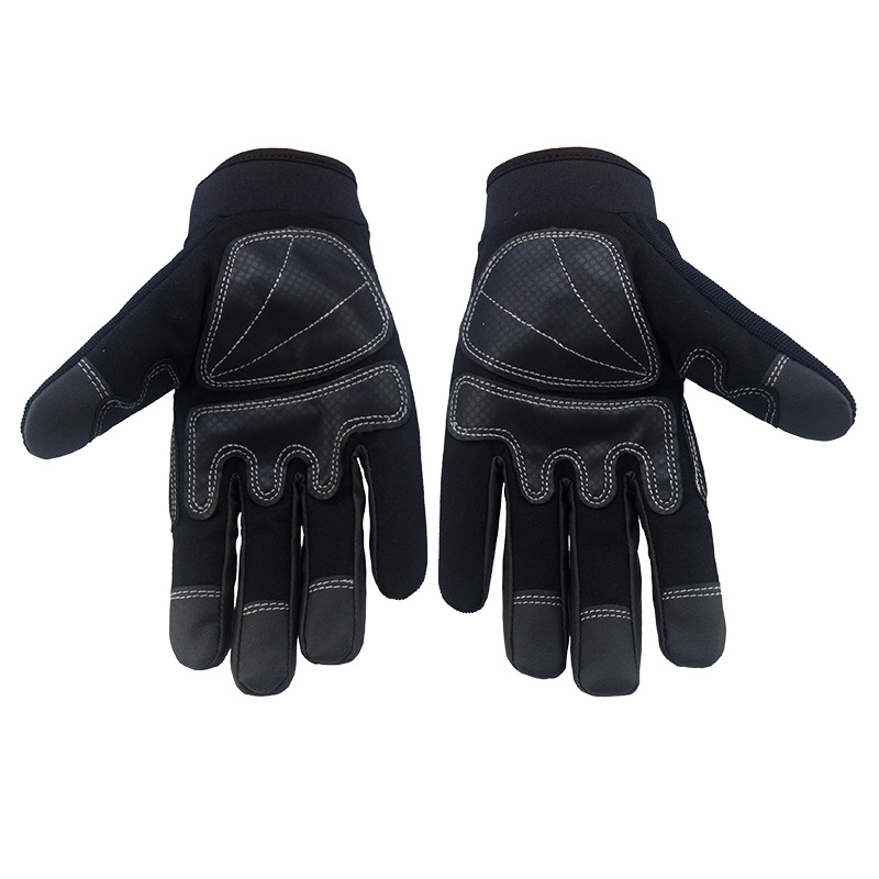 Mănuși de lucru cu palma și vârfuri PU întărite – rezistente la uzură, respirante, confortabile, cu priză puternică pentru depozitare/logistică, construcții și activități în aer liber