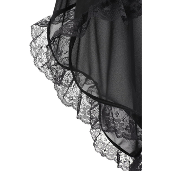 Gótikus chiffon ujjú csipkés szegéllyel – nőknek, hálós anyag, egyszínű, négy évszakos viselet