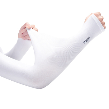 Manșete din ice silk cu protecție UV, lungi, țesătură pe bază de nailon, conținut de 90.8%