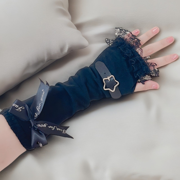 Yifan unisex rukavice s brzom sušenjem i zaštitnim linijama za sunce, gotički Harajuku Lolita čipkasta mašna, za jesen, proljeće 2025