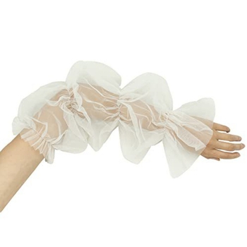 Булчински мрежест ръкав за рокля – прост стил, мрежова материя, персонализируемо