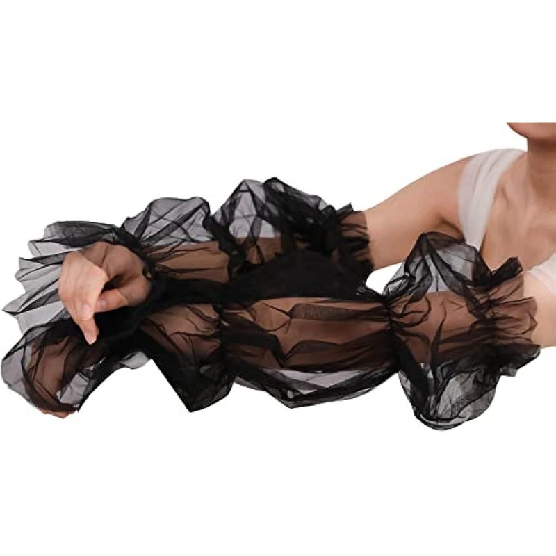 Булчински мрежест ръкав за рокля – прост стил, мрежова материя, персонализируемо