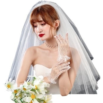 Дантелени ръкавици, винтидж мрежа, Lolita стил, фотопреквизит за сватби – всесезонни, пролет 2024