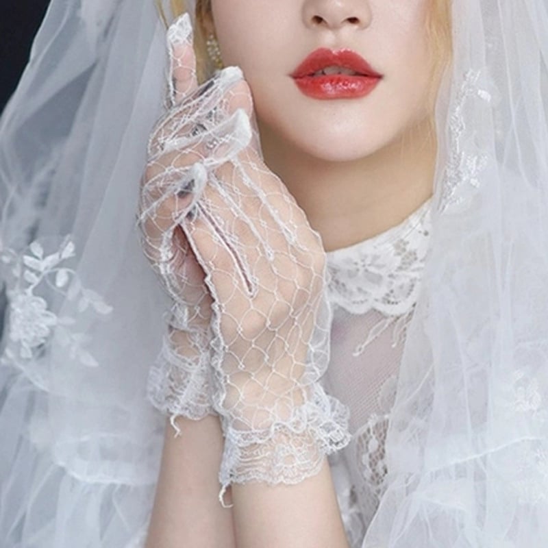 Дантелени ръкавици, винтидж мрежа, Lolita стил, фотопреквизит за сватби – всесезонни, пролет 2024