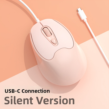 Οπτικό ποντίκι USB-C, ενσύρματο, 2400dpi, 4 πλήκτρα