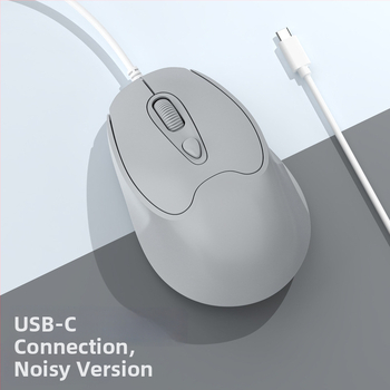 Οπτικό ποντίκι USB-C, ενσύρματο, 2400dpi, 4 πλήκτρα