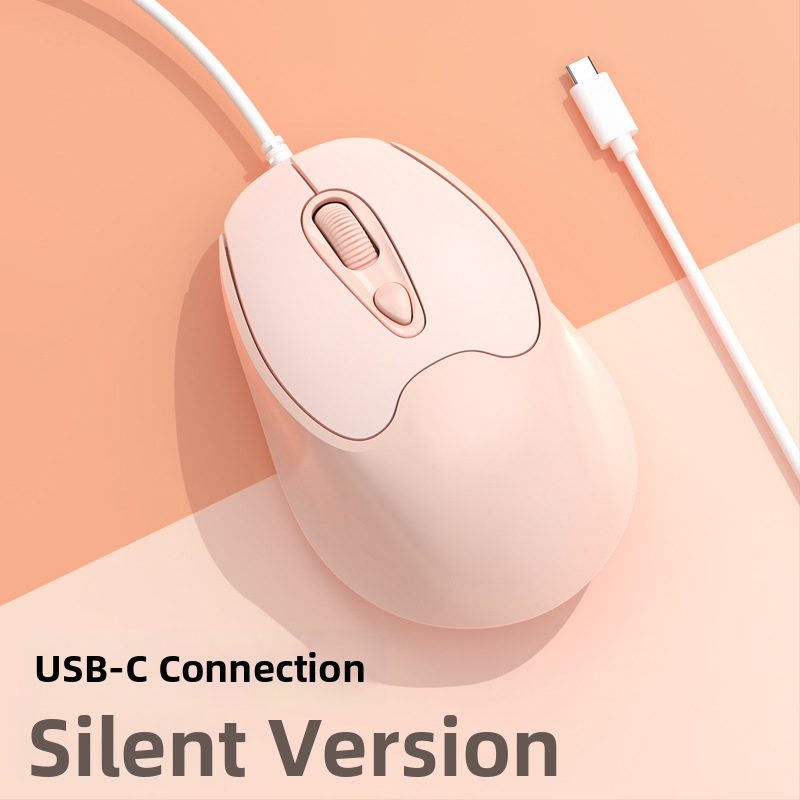 Οπτικό ποντίκι USB-C, ενσύρματο, 2400dpi, 4 πλήκτρα