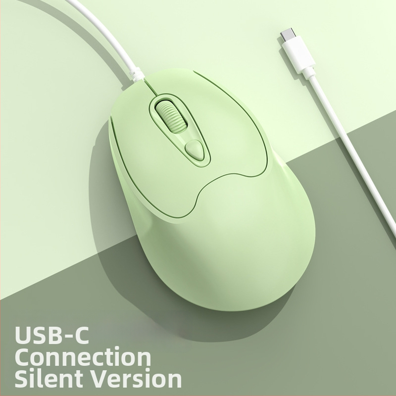 Οπτικό ποντίκι USB-C, ενσύρματο, 2400dpi, 4 πλήκτρα