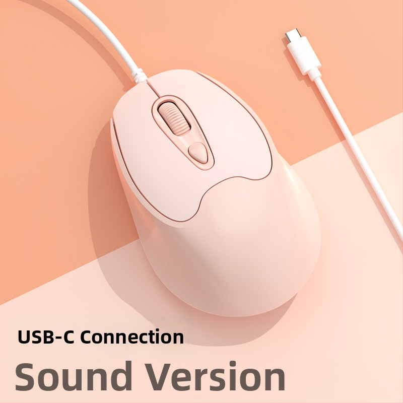 Οπτικό ποντίκι USB-C, ενσύρματο, 2400dpi, 4 πλήκτρα