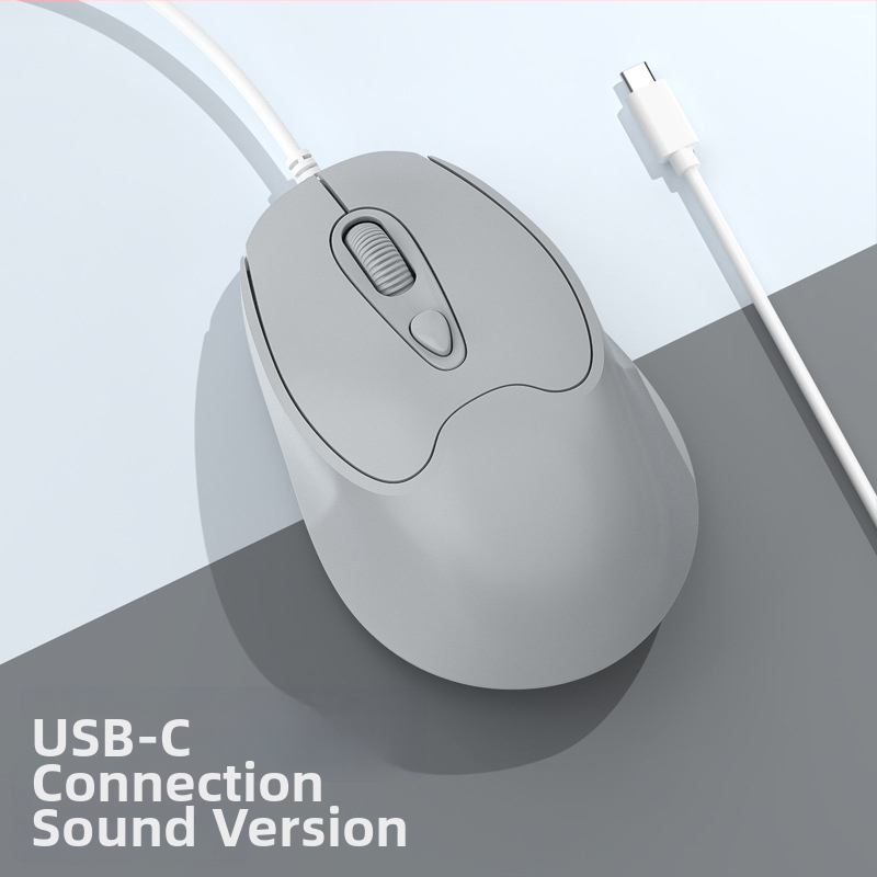 Οπτικό ποντίκι USB-C, ενσύρματο, 2400dpi, 4 πλήκτρα