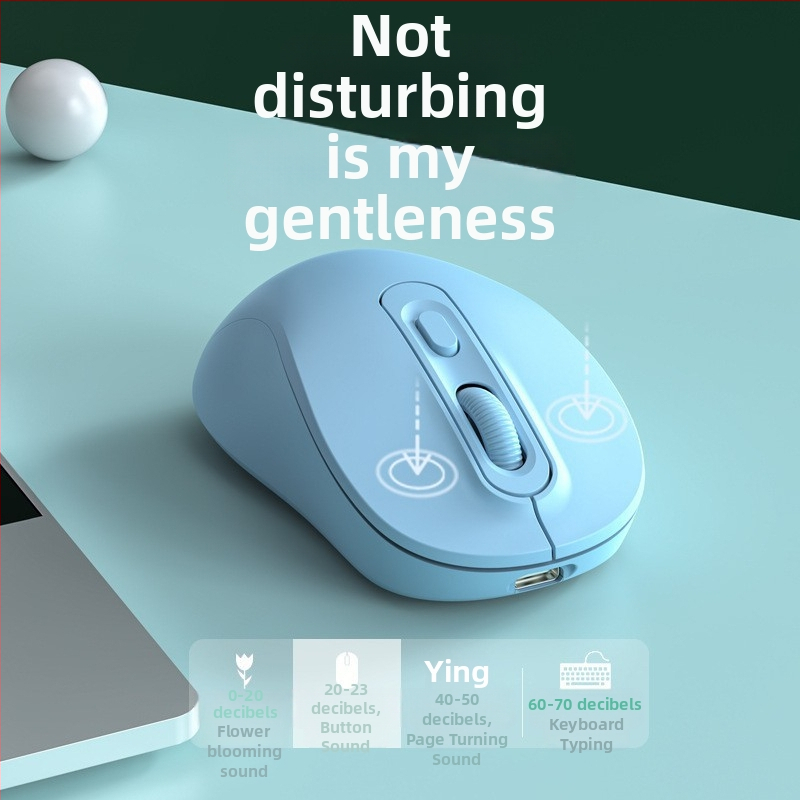 Bezvadu pele ar dubultu režīmu 2.4G/Bluetooth, 1600 DPI, USB interfeiss, 4 pogas, uzlādējams