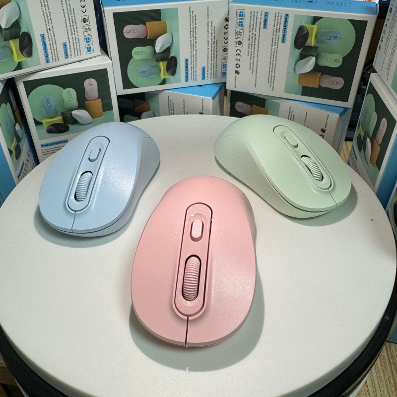 Ασύρματο ποντίκι με διπλή λειτουργία 2.4G/Bluetooth, 1600 DPI, USB θύρα, 4 πλήκτρα, επαναφορτιζόμενο