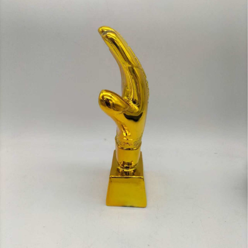 Trofeu de fotbal din rășină sintetică, stil modern minimalist; cod produs: Competition trophy; categorie: obiecte din rășină