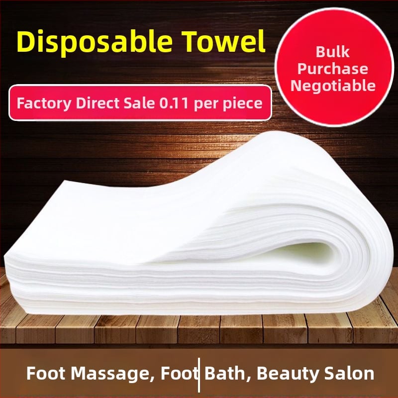 Еднократна кърпа за крака, дървесна целулоза, абсорбираща и удебелена, плоско тъкана, 100–120 g