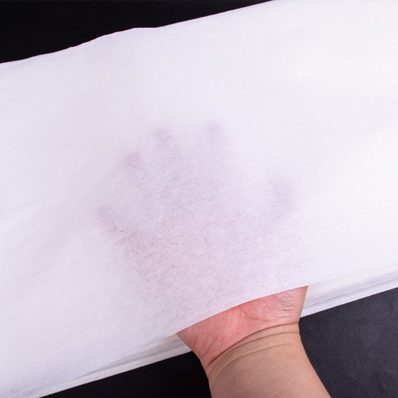 Еднократна кърпа за крака, дървесна целулоза, абсорбираща и удебелена, плоско тъкана, 100–120 g