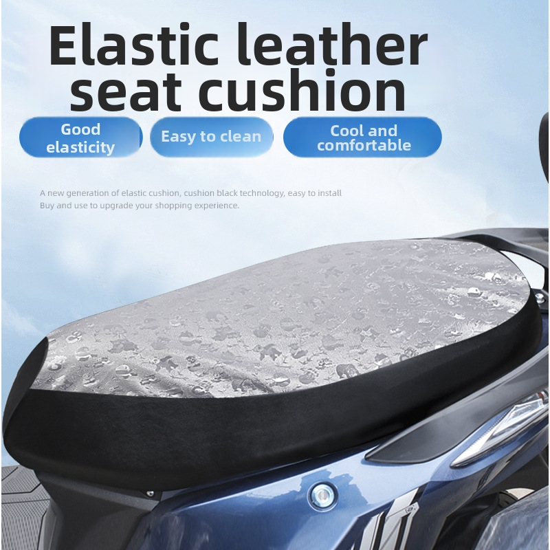 Motorkerékpár ülésvédő – bőr, négy évszakos univerzális, testreszabható, logó nyomtatás