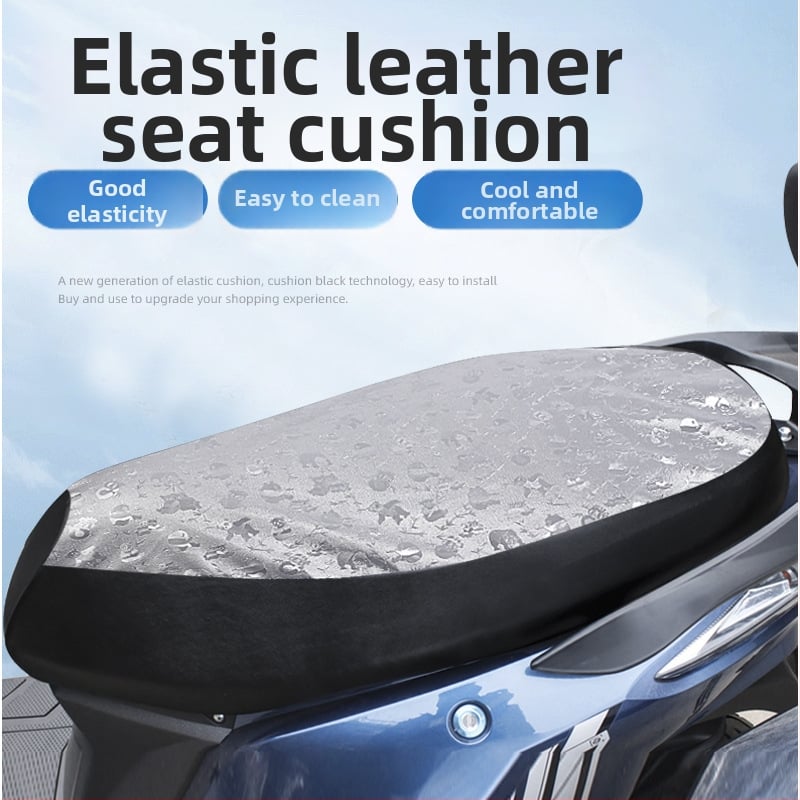 Motorkerékpár ülésvédő – bőr, négy évszakos univerzális, testreszabható, logó nyomtatás