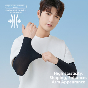 Лятни ръкави с UV защита, дишащи ледено‑усещащи нейлонови ръкави, прост стил, съдържание на нейлон 81–95%, 2024 г.