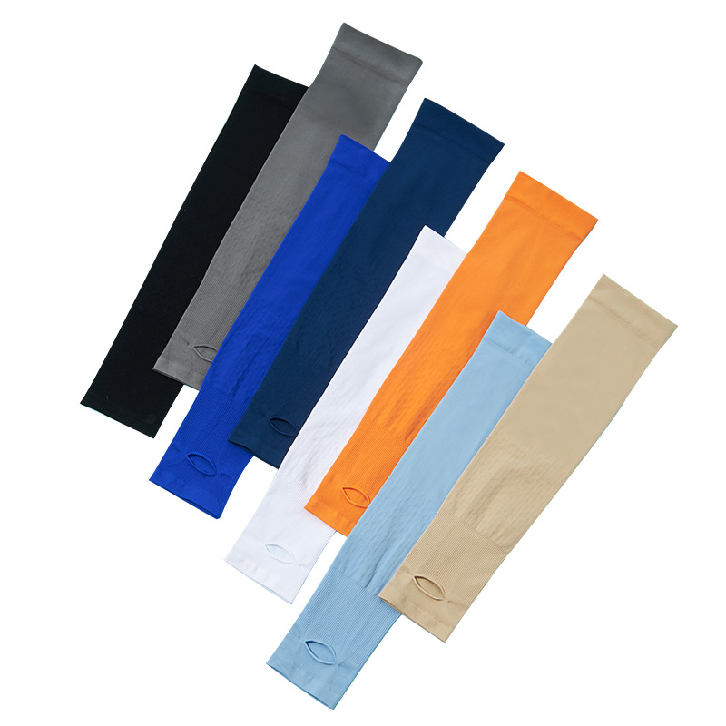 Лятни ръкави с UV защита, дишащи ледено‑усещащи нейлонови ръкави, прост стил, съдържание на нейлон 81–95%, 2024 г.