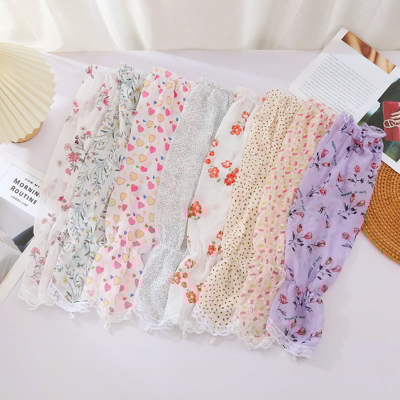 Слънцезащитен ръкав от шифон, свободен силует, лято 2024, подходящ за шофиране и каране (шифон; полиестер; съдържание на основната тъкан 71-80%; стил: мил)