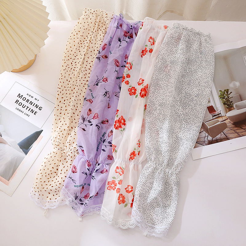 Слънцезащитен ръкав от шифон, свободен силует, лято 2024, подходящ за шофиране и каране (шифон; полиестер; съдържание на основната тъкан 71-80%; стил: мил)