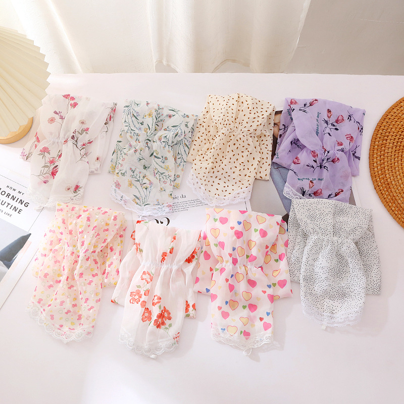 Слънцезащитен ръкав от шифон, свободен силует, лято 2024, подходящ за шофиране и каране (шифон; полиестер; съдържание на основната тъкан 71-80%; стил: мил)