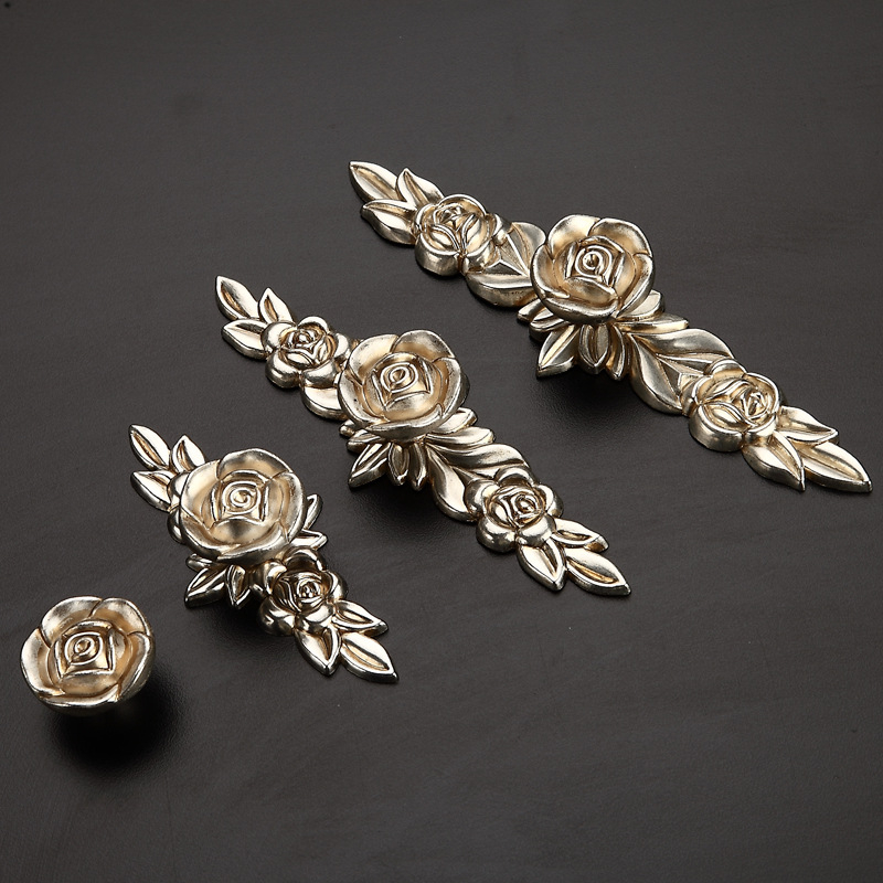 Χειρολαβή πόρτας ντουλάπας - Treasure map, Μοντέλο 6832, κράμα ψευδάργυρίου, ηλεκτροπλακίωση, για κάθε τύπο ντουλαπιών