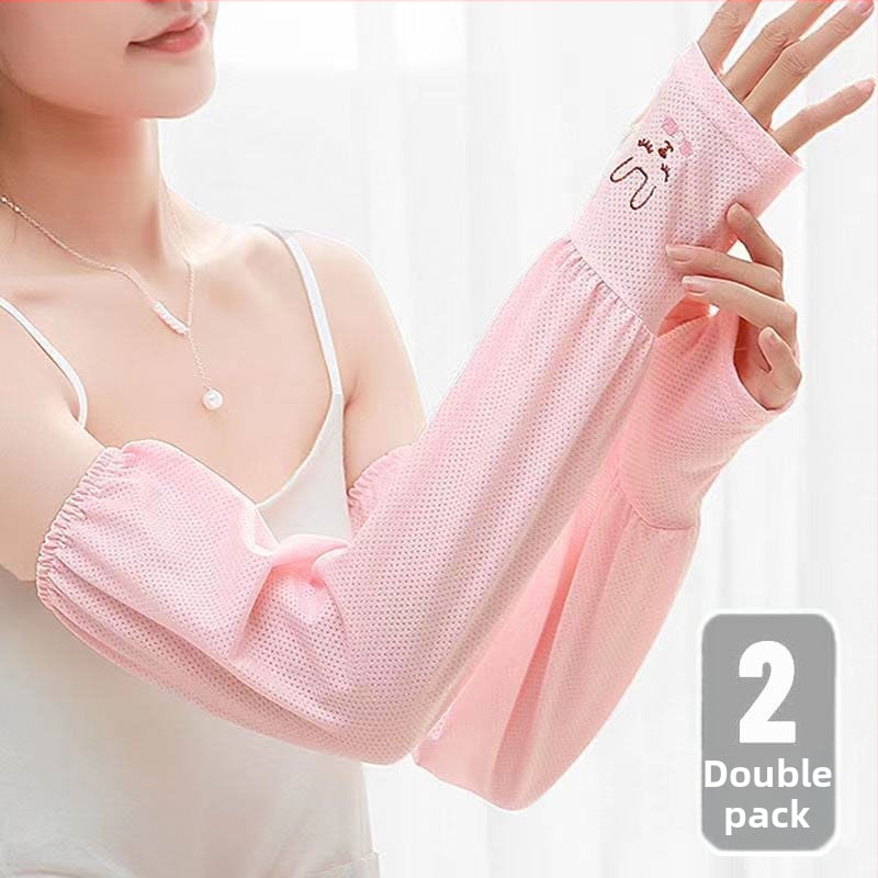 Дамски ръкави за UV защита, дишащи Ice Silk, акрилна тъкан, съдържание 71–80%, Пролет 2023