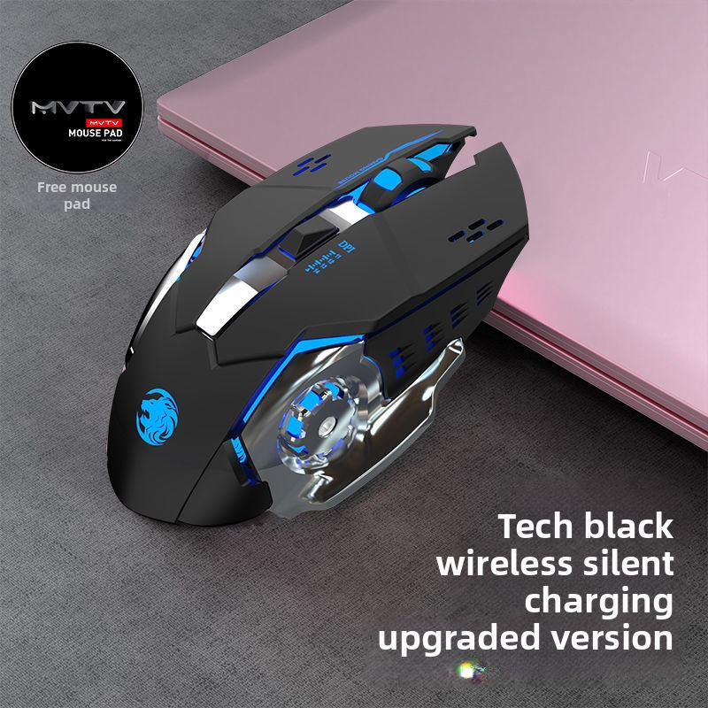 Bežična miša s 6 tipkama, 1600 DPI, 2,4 GHz bežična veza, model Jpf307, tihe tipke