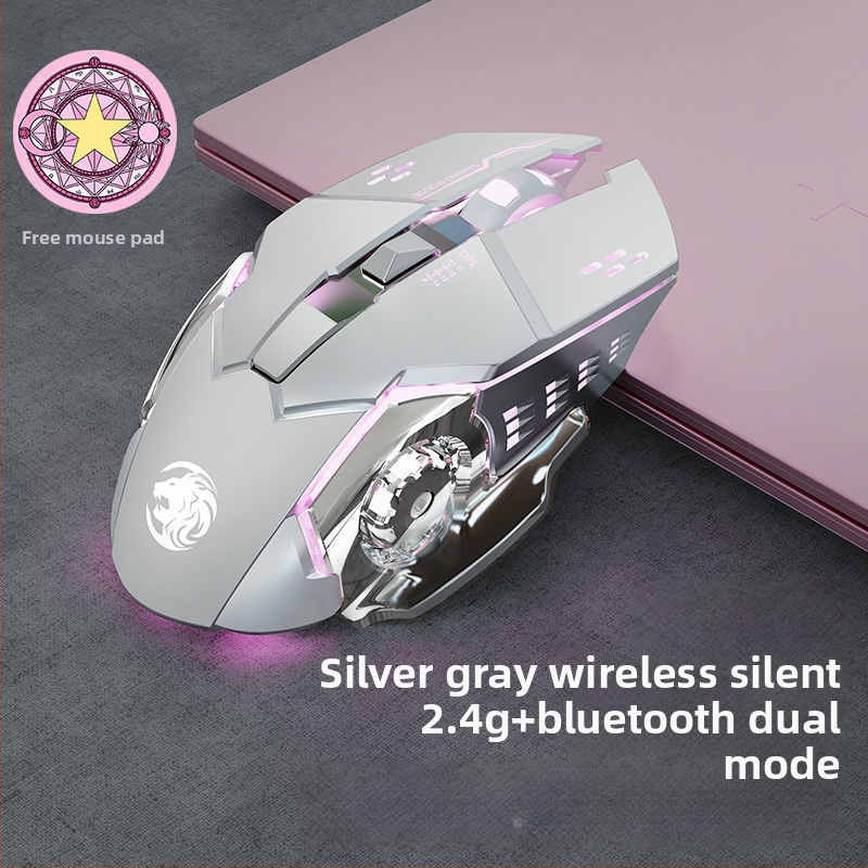 Bežična miša s 6 tipkama, 1600 DPI, 2,4 GHz bežična veza, model Jpf307, tihe tipke