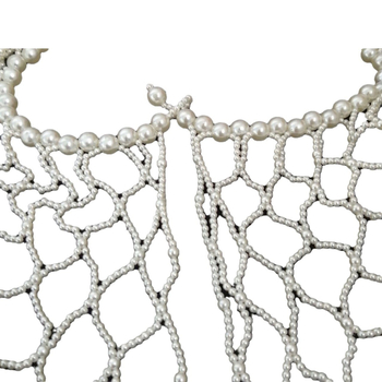 Шал за ханфу с перлени пискюли и облачно рамо, нейлон, дамски, пролет, стил японско‑корейска сладост, анти-отразяване