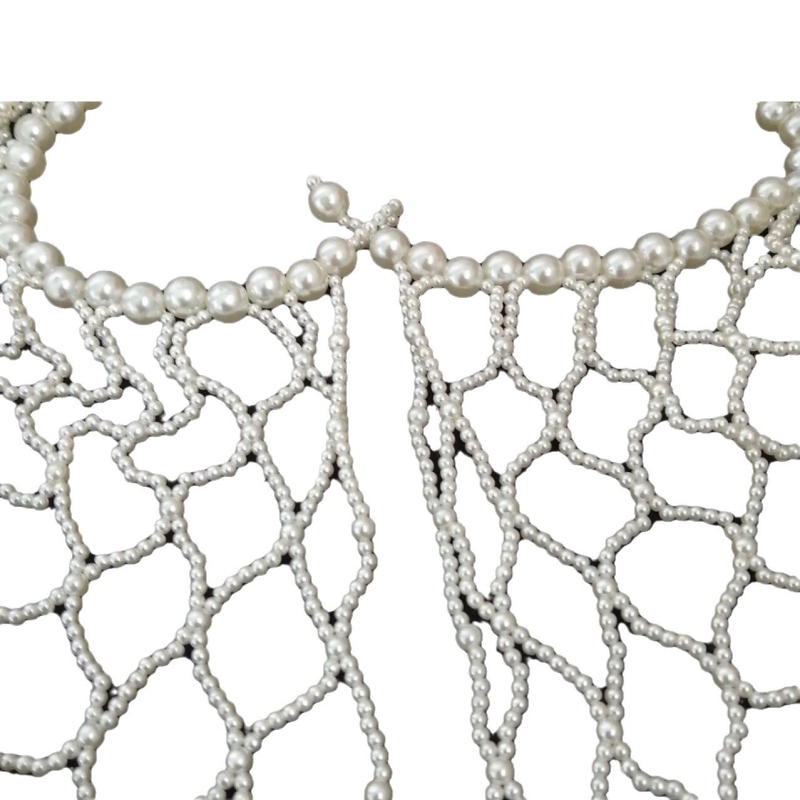 Шал за ханфу с перлени пискюли и облачно рамо, нейлон, дамски, пролет, стил японско‑корейска сладост, анти-отразяване