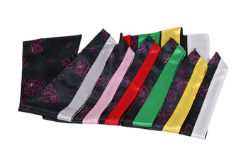 Унисекс академична роба с драпирана тъкан и шалкова яка, найлон