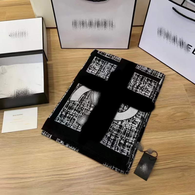 Шал от кашмирена смес - за зима и есен, есен 2024, на склад, без персонализация