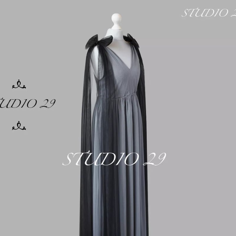 Шал за ръце с панделка, сваляема презрамка за рамо, дълъг булченски аксесоар, полиестер, френски стил