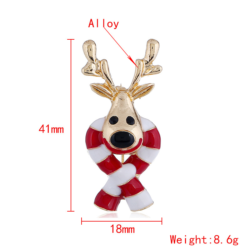 Broșă cerb, aliaj, stil feminin simplu, motiv animal, finisaj diamant, pentru omagiu și cadou