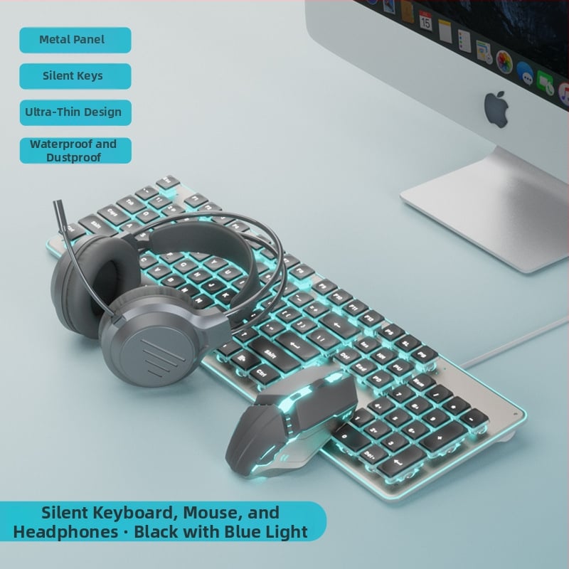 Σετ πληκτρολογίου-ποντικιού — USB, Αριθμητικό Πληκτρολόγιο, Μεταλλική Κατασκευή