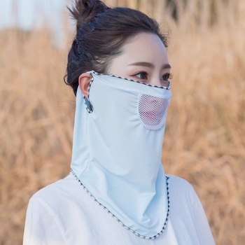 Napvédő arcmaszk, poliészter anyag, 81-95% tartalom, teljes fedés, városi divat stílus