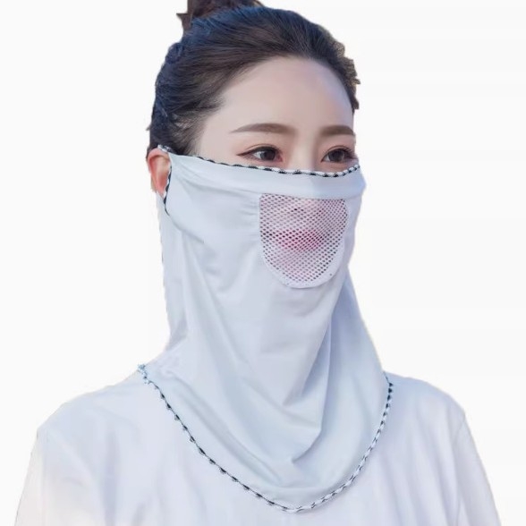 Napvédő arcmaszk, poliészter anyag, 81-95% tartalom, teljes fedés, városi divat stílus