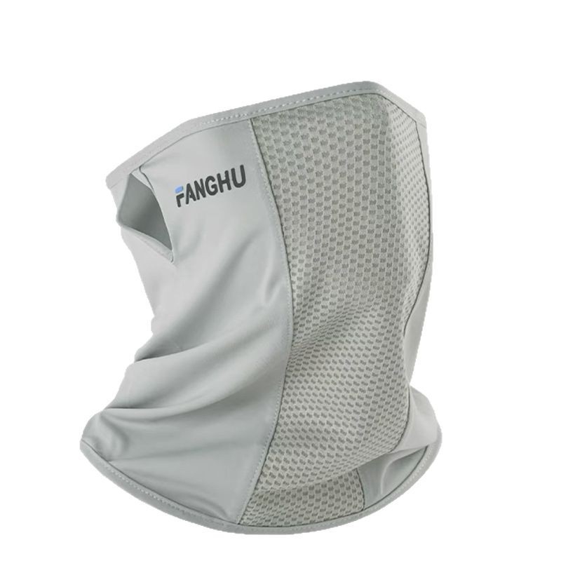 Férfi napsugárvédelmi arcmaszk nyári kerékpározáshoz – légáteresztő, UV-védelem, szélálló, rovarriasztó, Ice Silk poliészter sál
