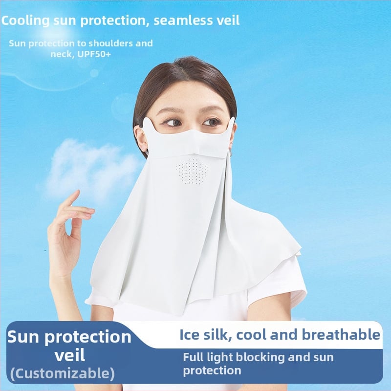 Nylon kapucnis arcvédő maszk – UV védelem, napvédő, légáteresztő